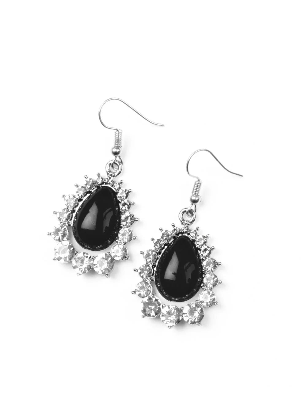 Paparazzi Earrings - Regal Renewal - Black
