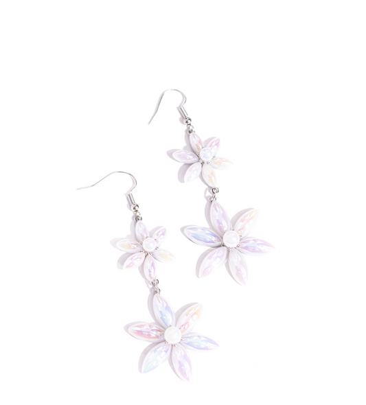 Paparazzi Earrings - Pearl Posy - White