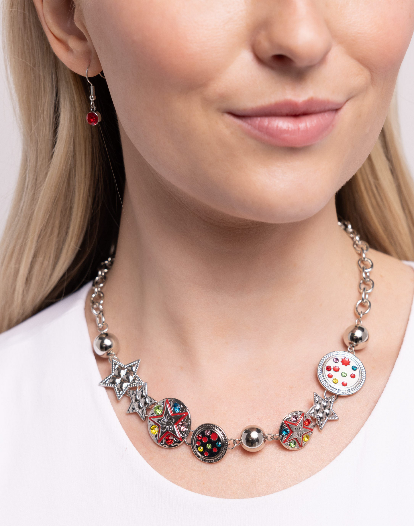 Paparazzi Necklaces - Starry Shopaholic - Red