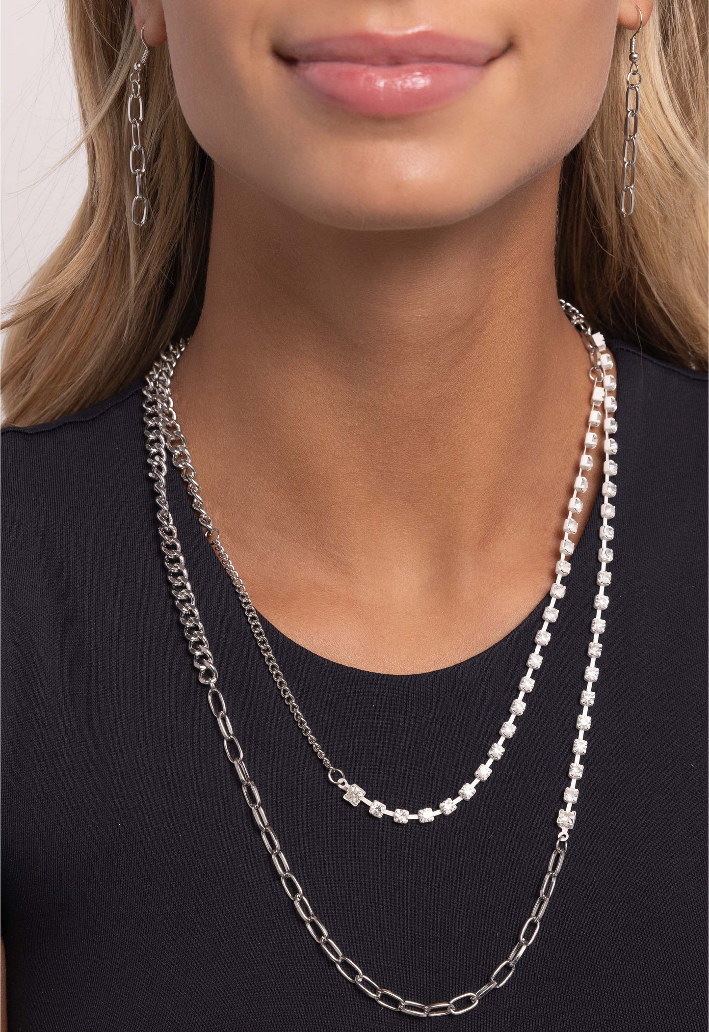 Paparazzi Necklaces - Boxy Brilliance - White