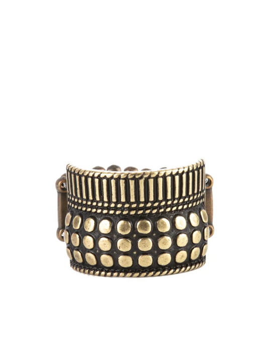 Paparazzi Rings - Tenacious Texture - Brass