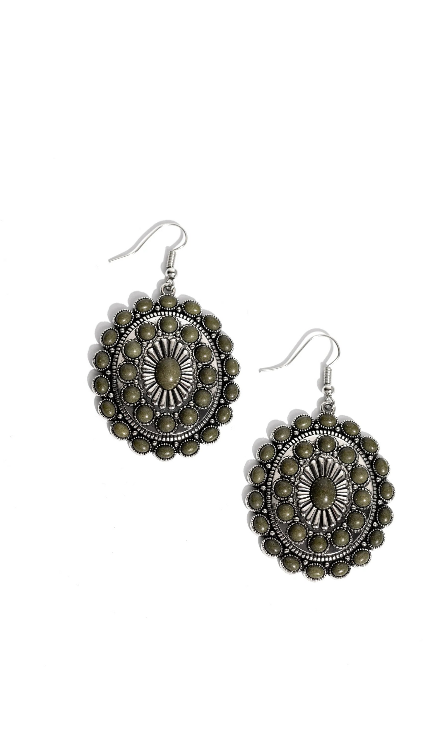 Paparazzi Earrings - Bohemian Badlands - Green