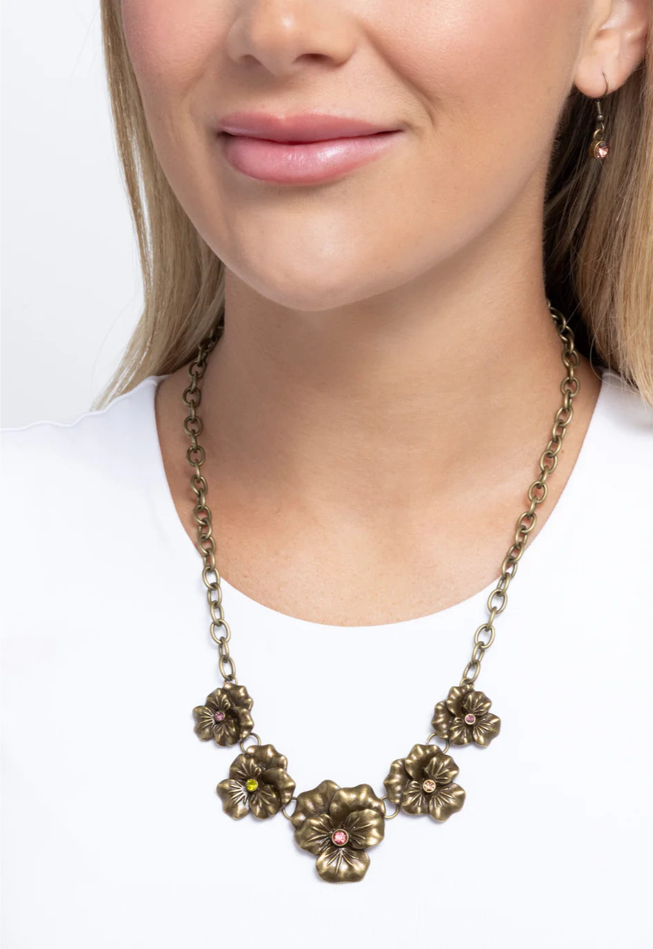 Paparazzi Necklaces - Blatant Botanicals - Brass