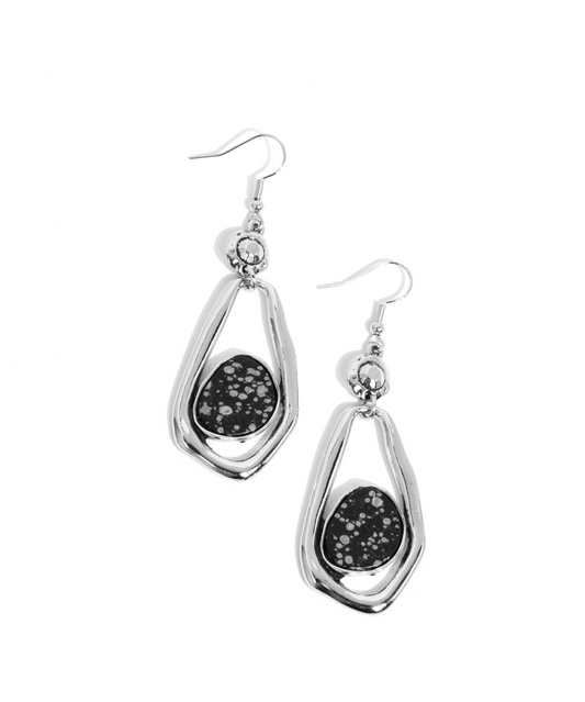 Paparazzi Earrings - Scouting Spirals - Black