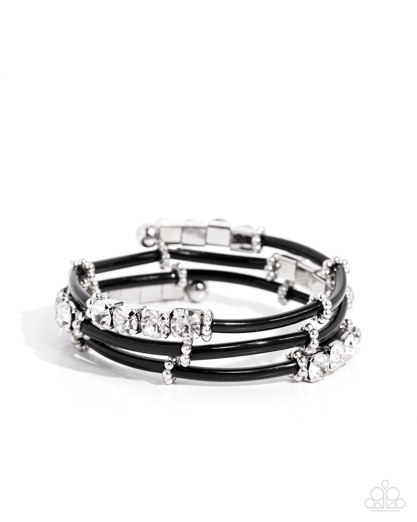 Paparazzi Bracelets - Certainly Coiled - Black