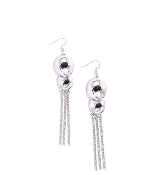 Paparazzi Earrings - Wild Welcome - Black