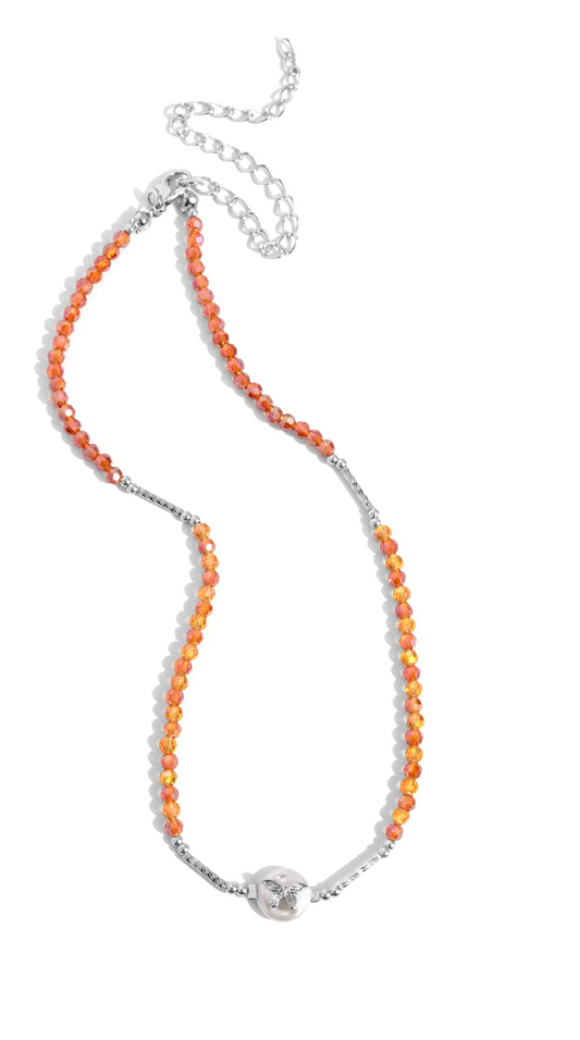 Paparazzi Necklaces - Aerial Action - Orange