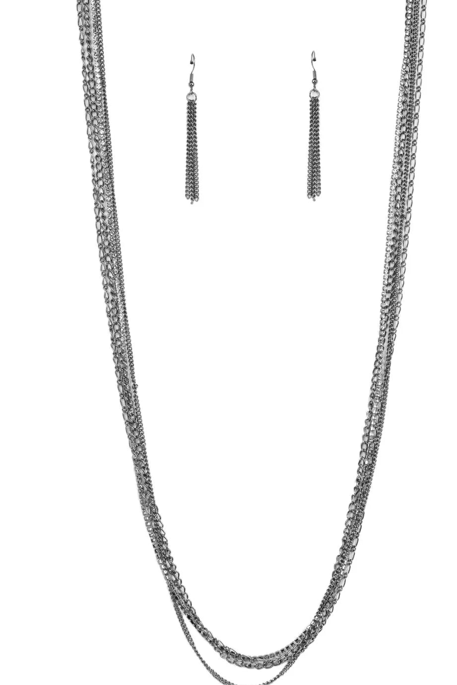 Paparazzi Necklaces - Undauntingly Urban - Black