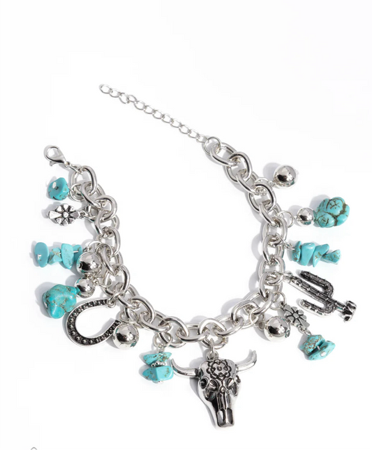 Paparazzi Fashion Fix Bracelets - Wild West Wardrobe - Blue