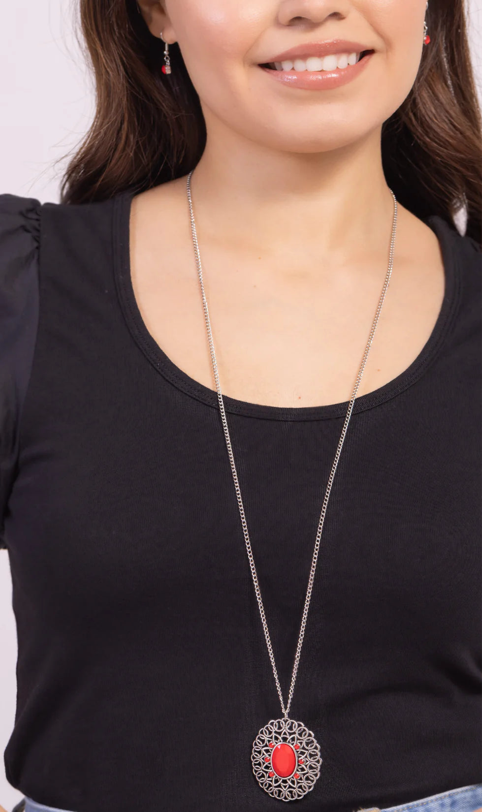 Paparazzi Necklaces - Solar Stunner - Red