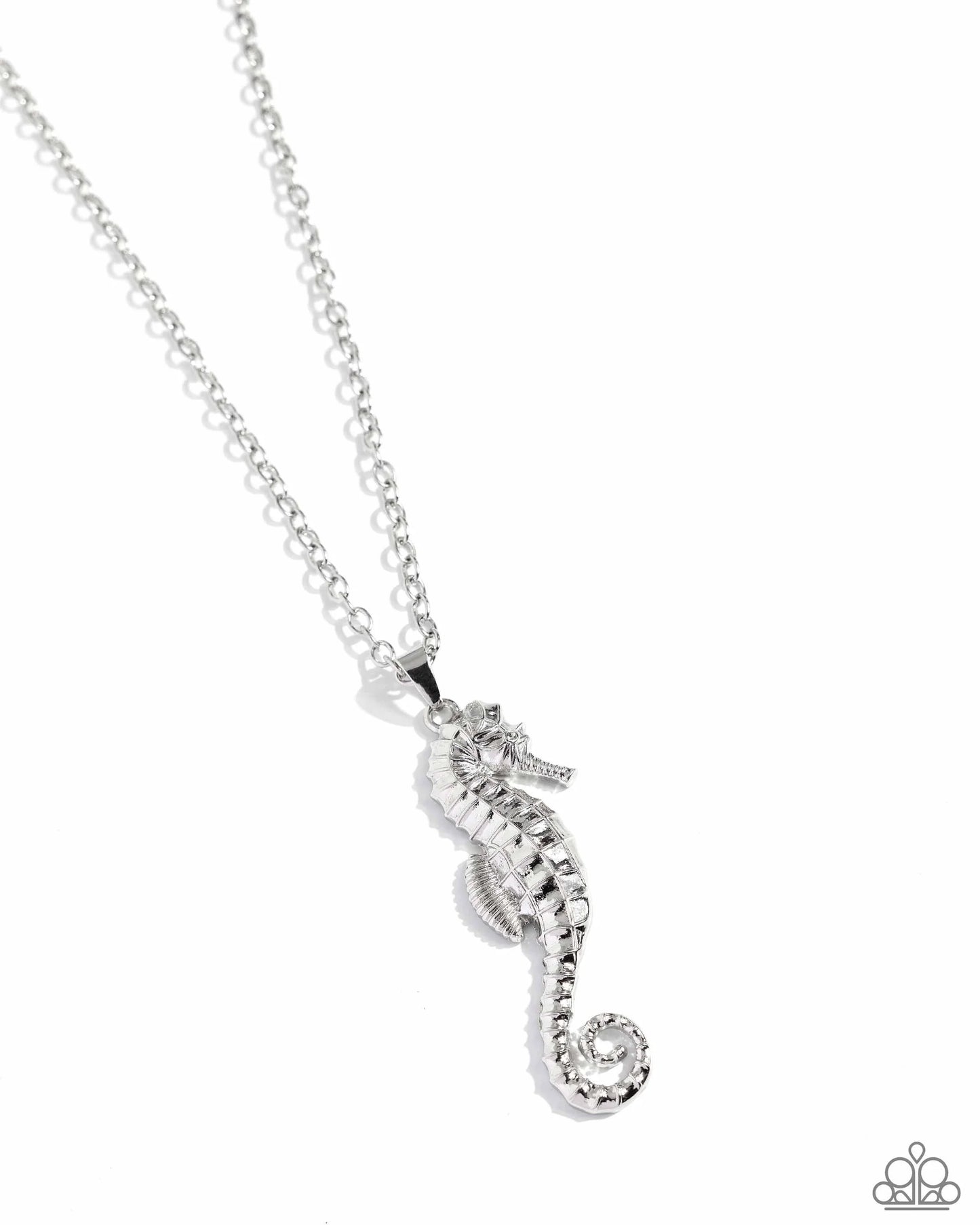 Paparazzi Necklaces - Sparkling Seahorse - Silver