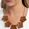 Paparazzi Necklacess - Balance of Flower - Brown