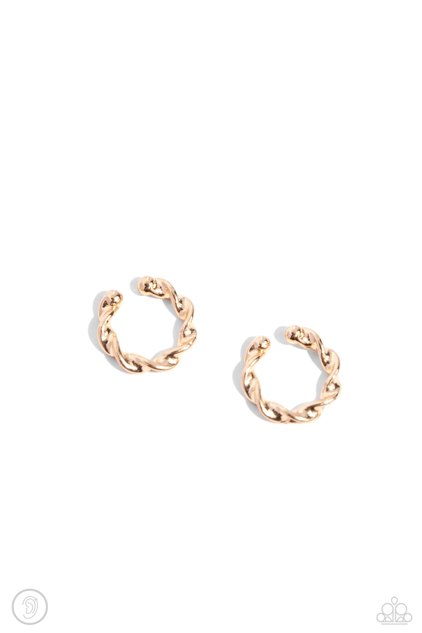 Paparazzi EARRINGS - HEY, HOT CUFF! - Gold