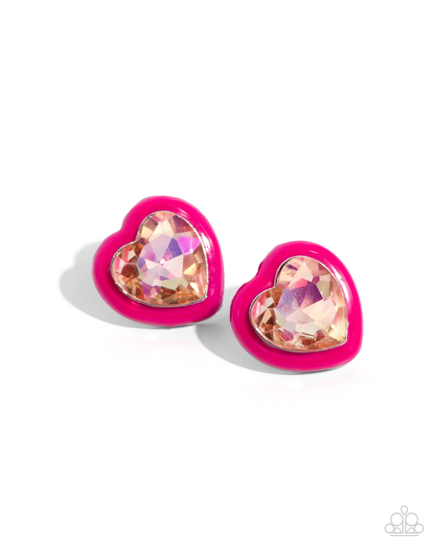 Paparazzi Earrings - Hearftelt Haute - Pink