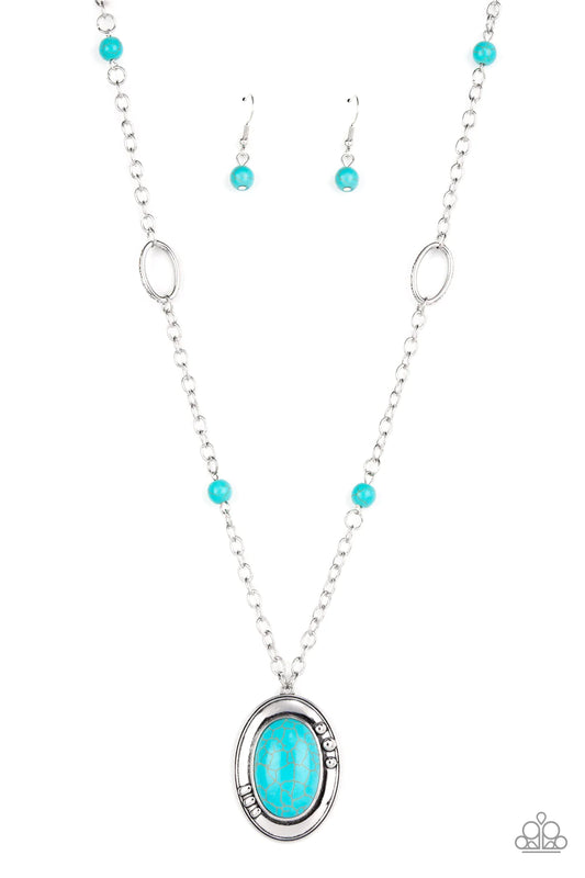 Paparazzi Necklaces - Mojave Meditation - Blue