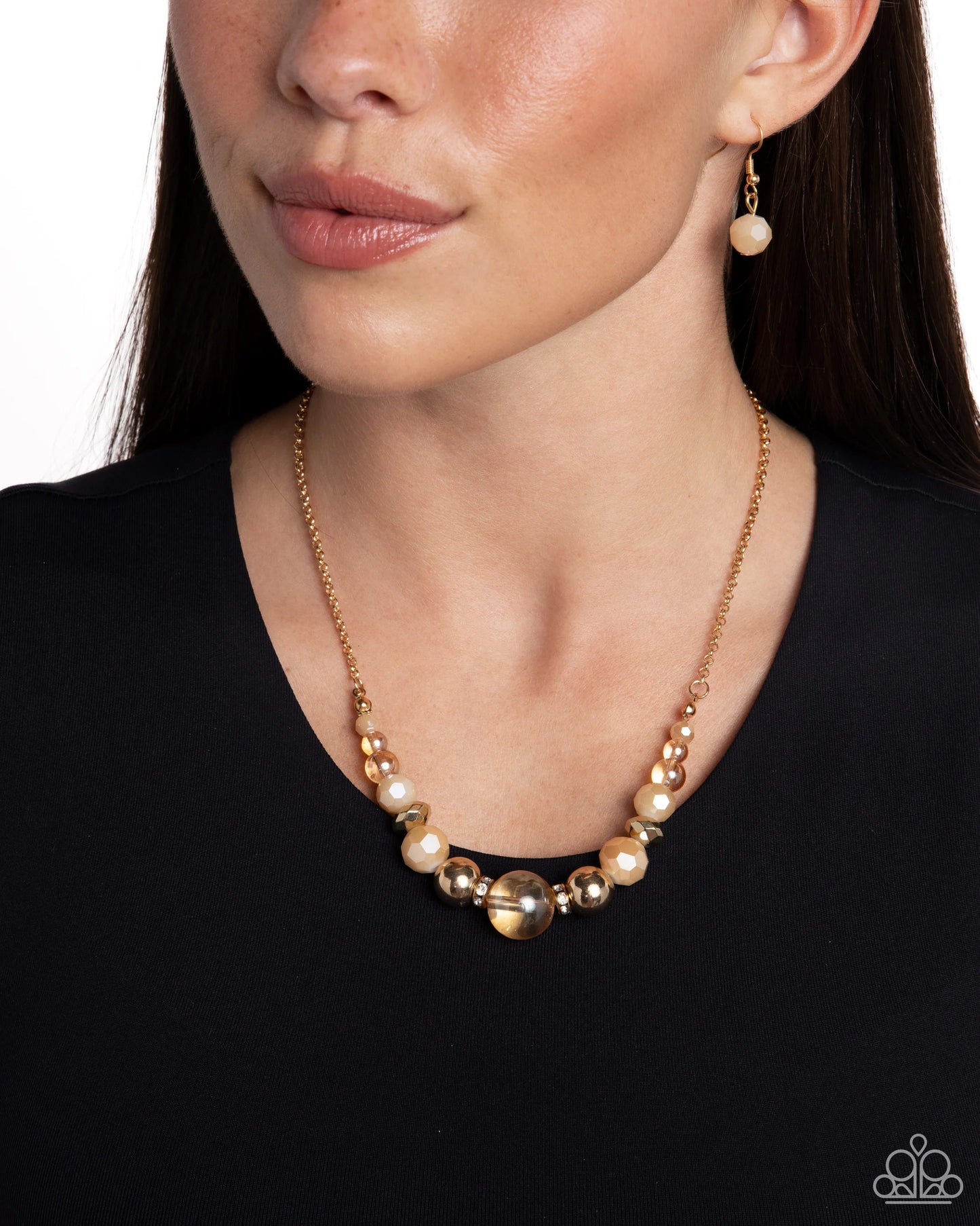 Paparazzi Necklace - Disco Date - Gold