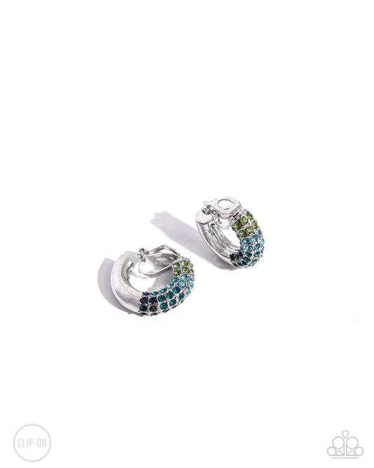 Paparazzi Earrings - Ombre Observer - Blue