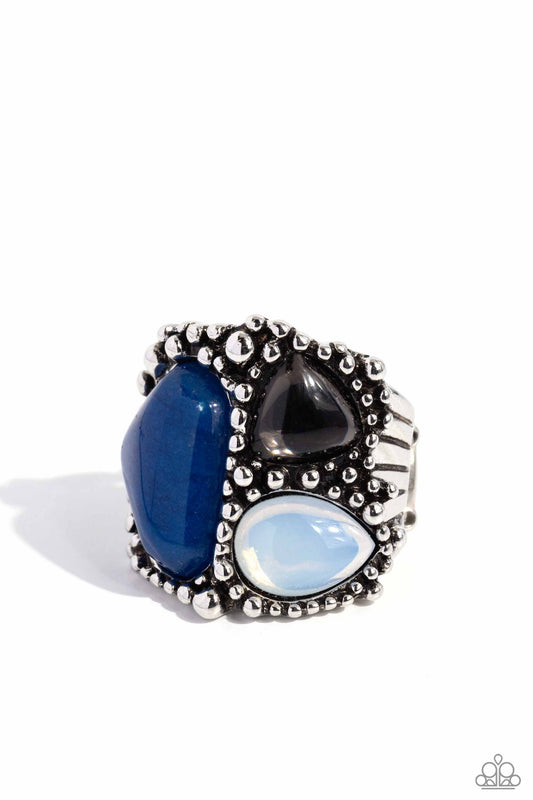 Paparazzi Rings - Natural Motley - Blue