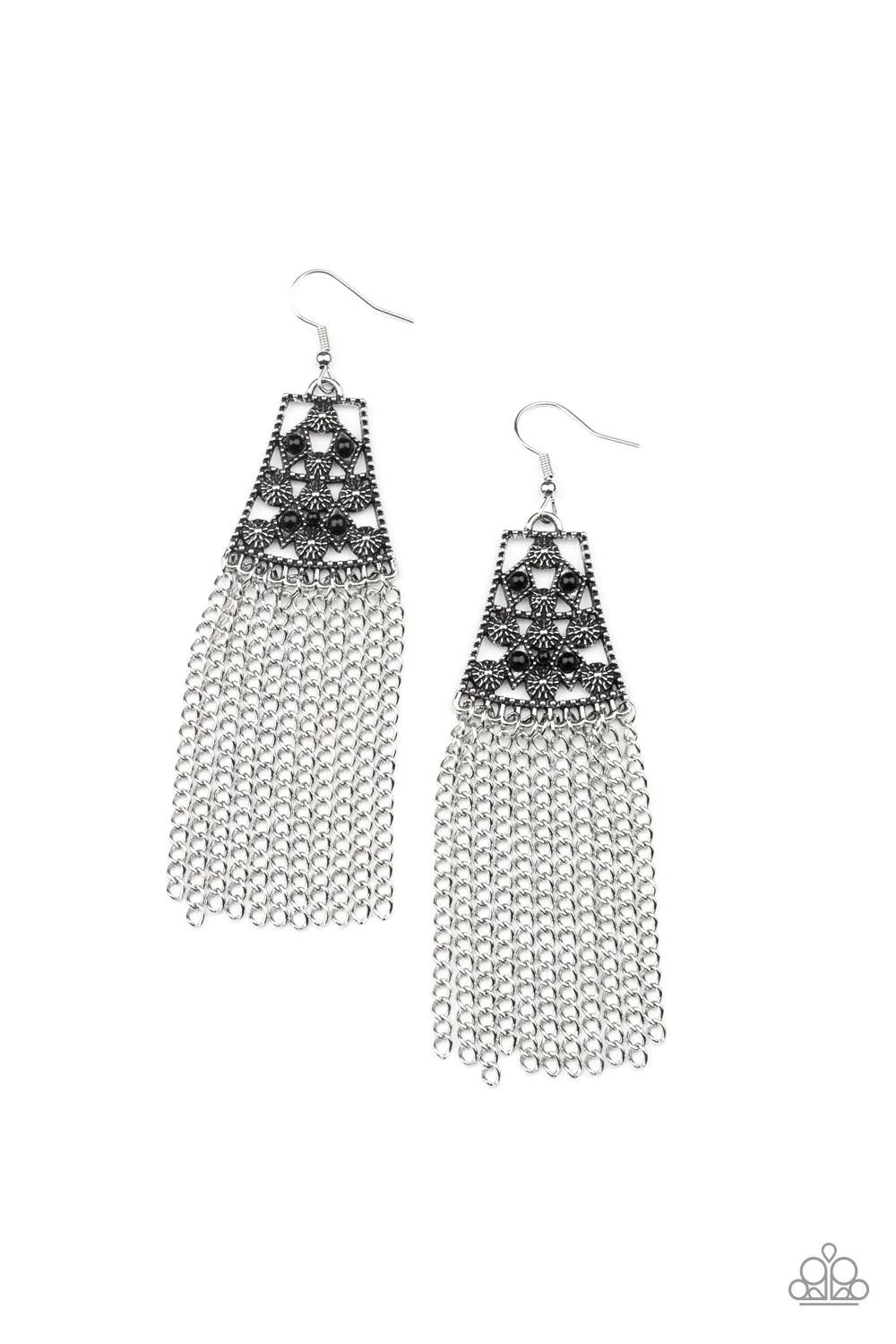 Paparazzi Earrings - Cleopatra’s Allure - Black