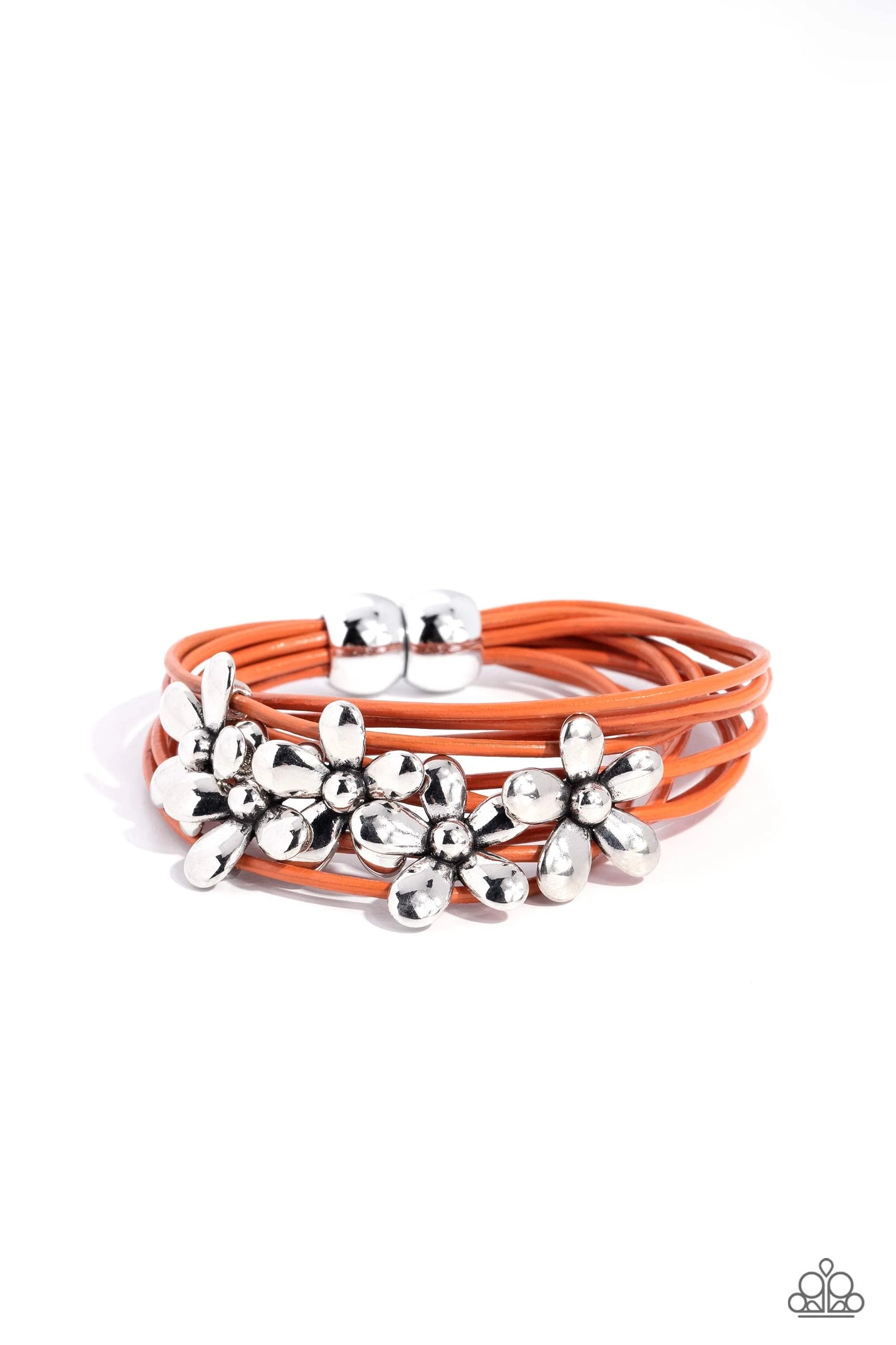 Paparazzi Bracelets - Here Comes the Bloom - Orange
