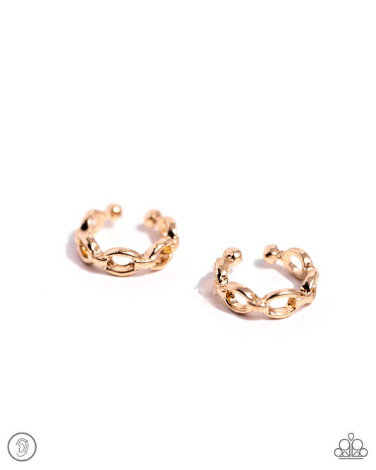 Paparazzi Earrings - Mandatory Musings - Gold