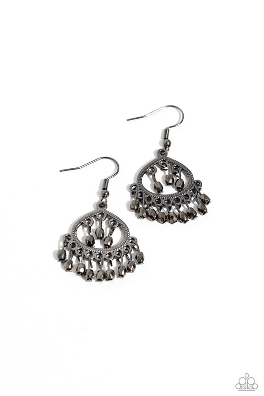 Paparazzi Earrings - Persian Persuasion - Black