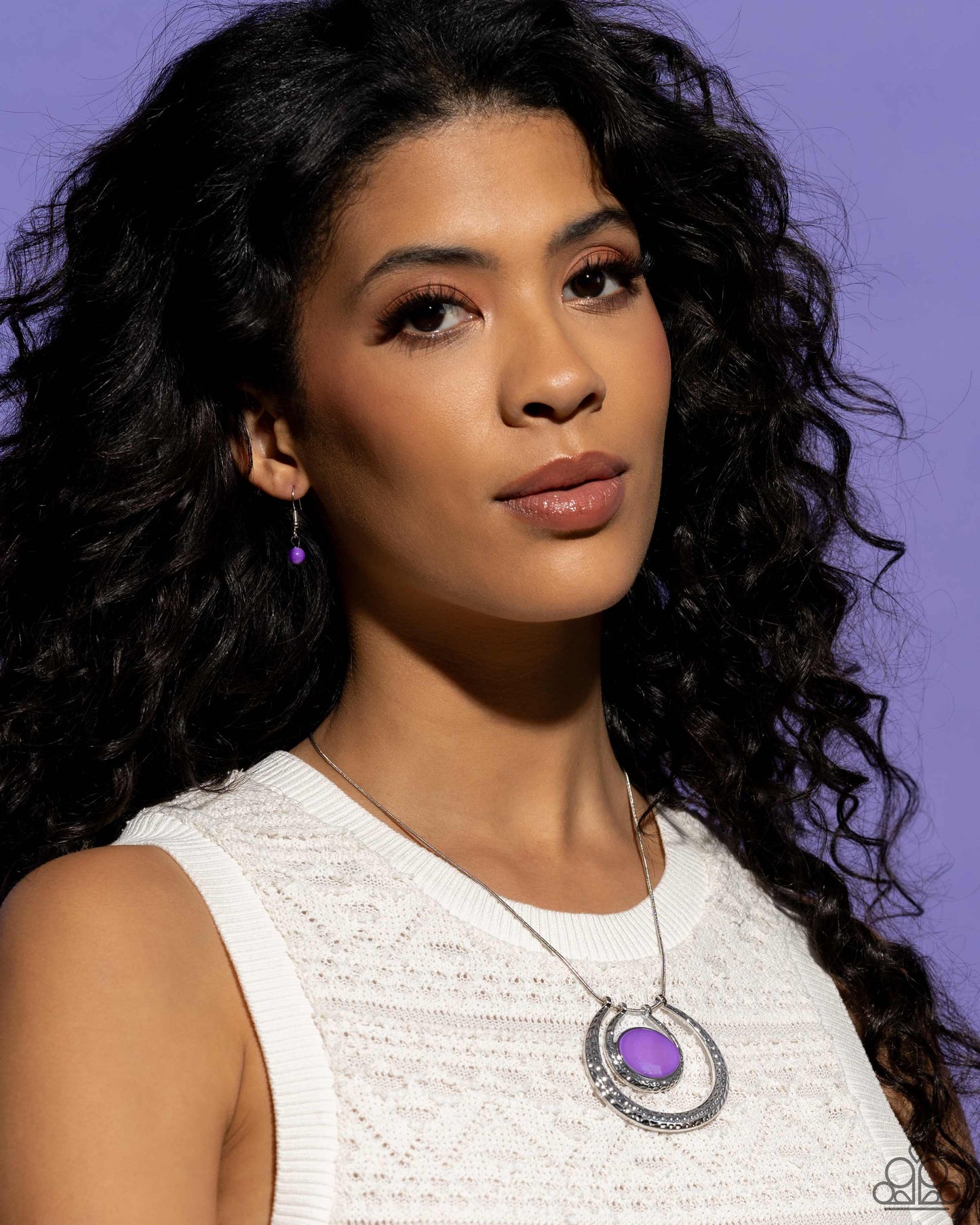 Paparazzi Necklaces - If the Horseshoe Fits - Purple