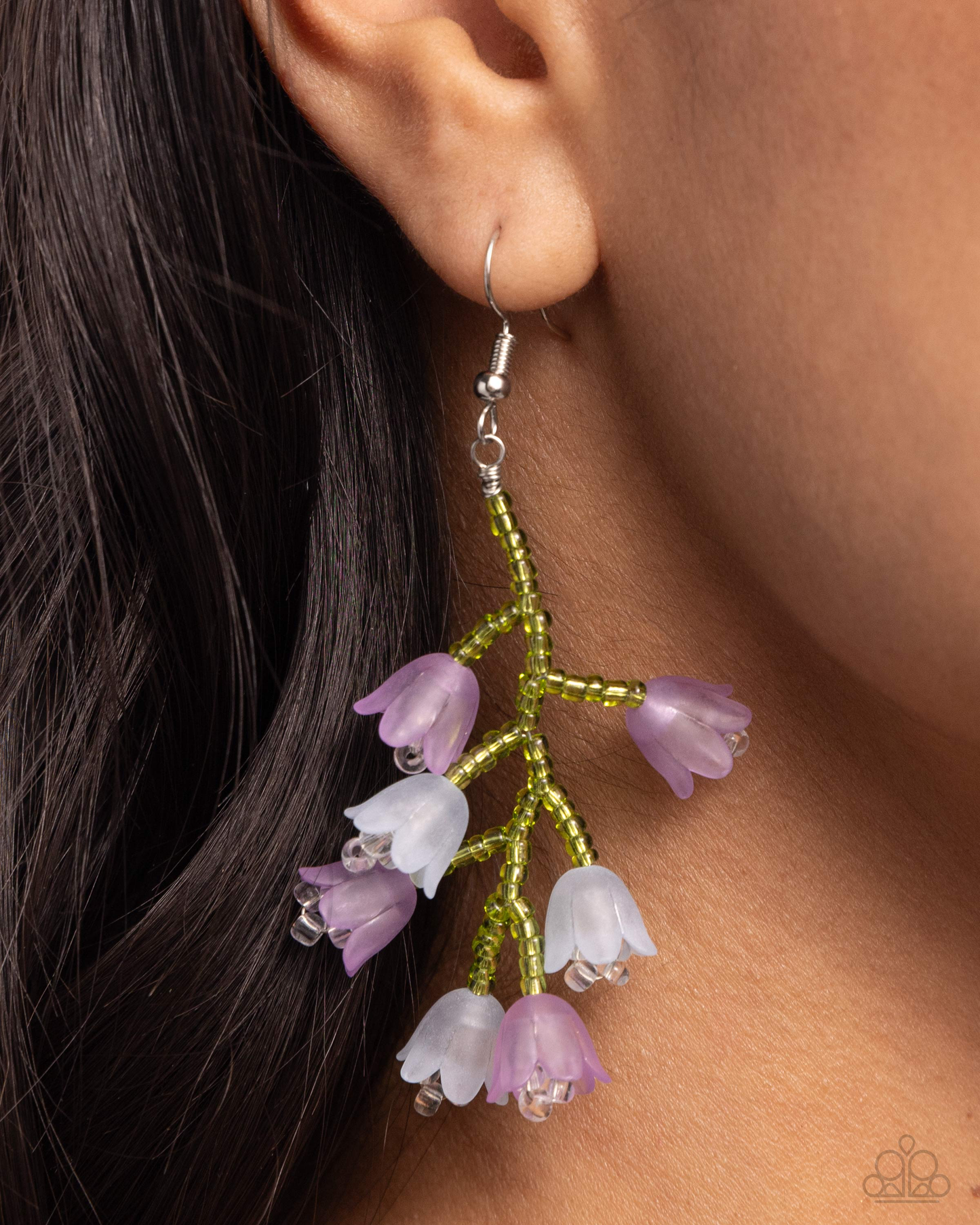 Paparazzi Earrings - Beguiling Bouquet - Purple