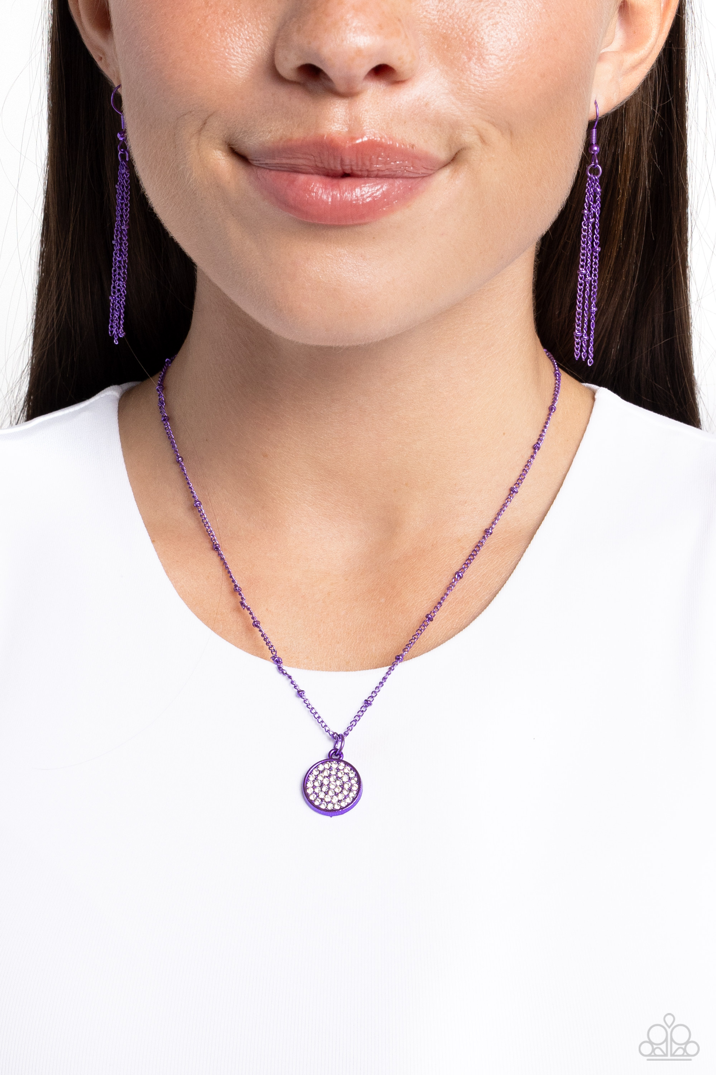 Paparazzi Necklaces - Bejeweled Basic - Purple