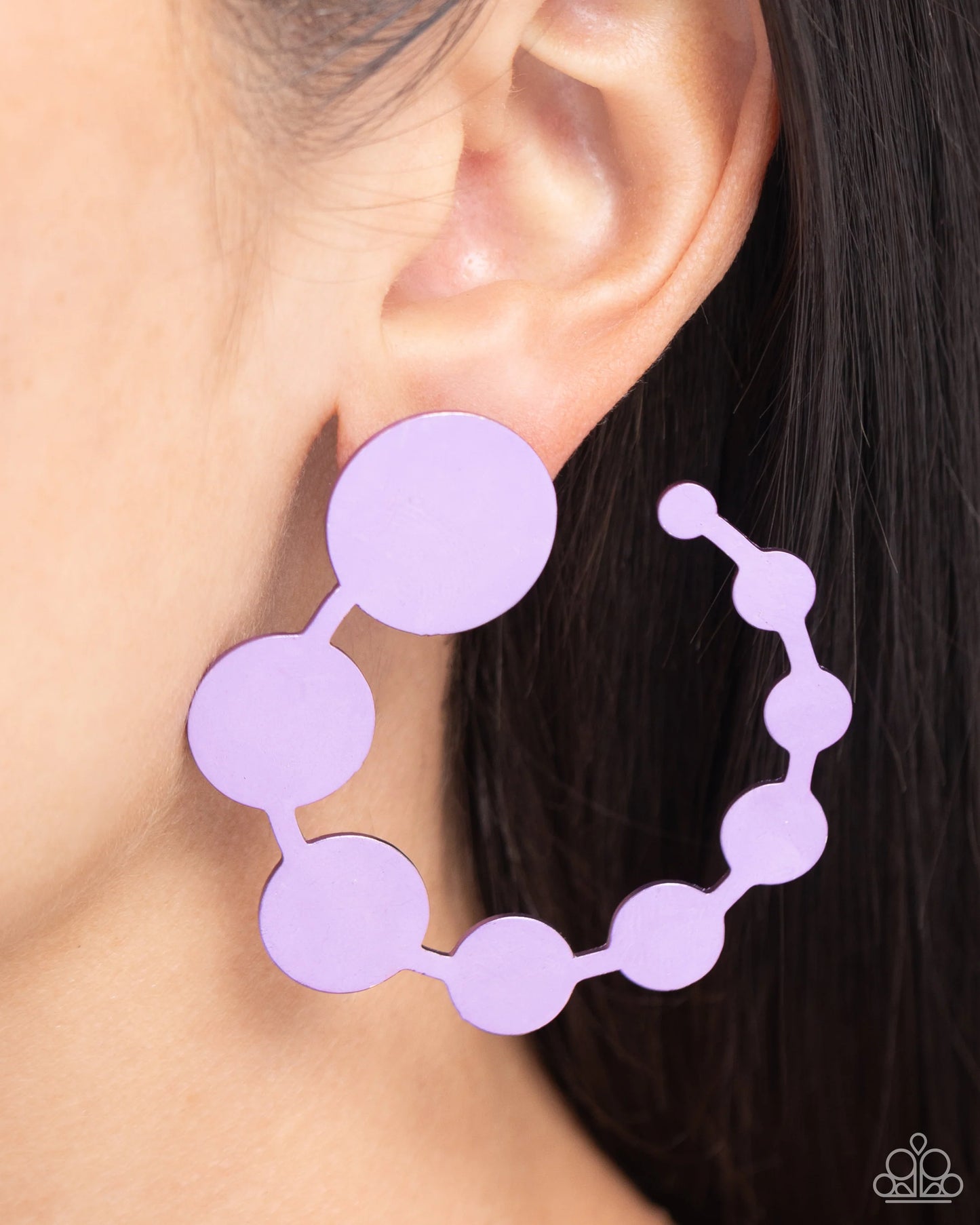 Paparazzi Earrings - Have it Both Phase - Purple