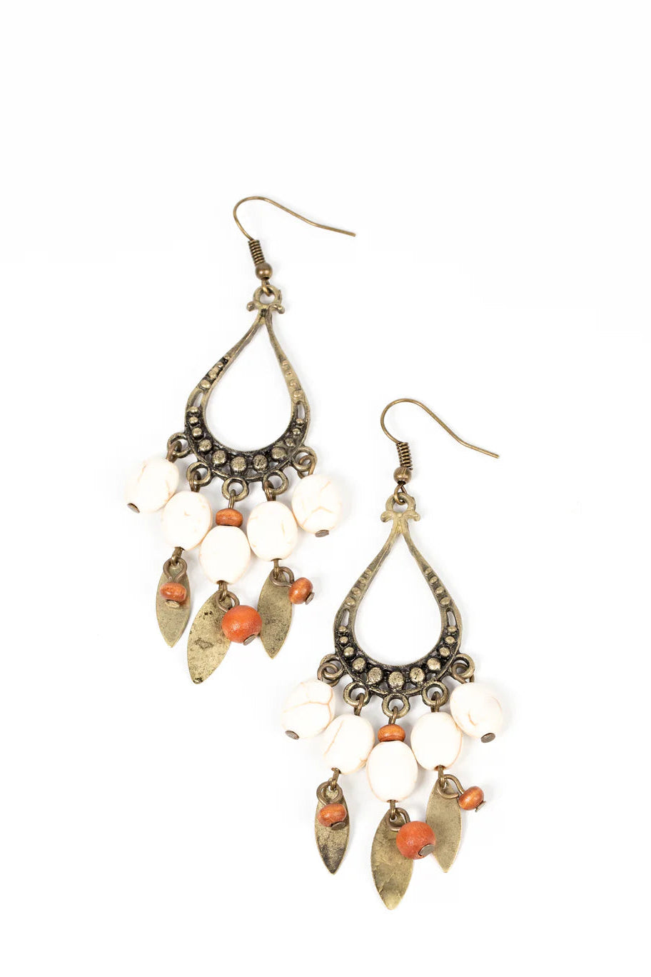 Paparazzi Earrings - Adobe Air - Brass