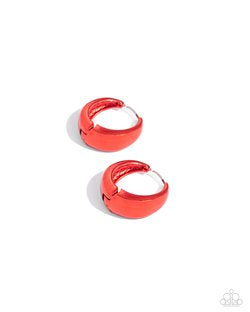 Paparazzi Earrings - Colorful Curiosity - Red