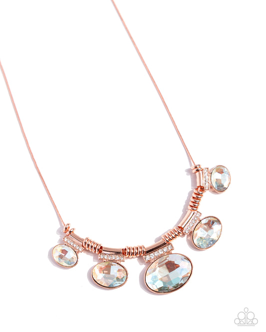 Paparazzi Necklaces - Socialite Status - Copper