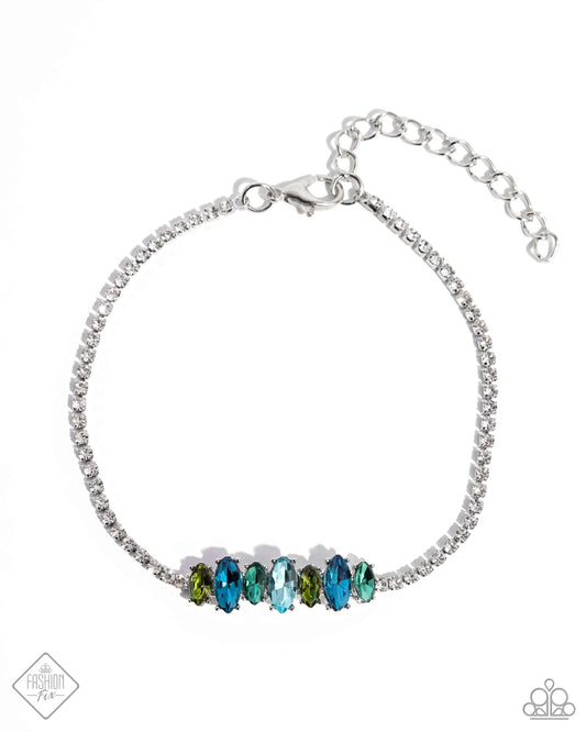 Paparazzi Bracelets - Feminine Faith - Blue - Fashion Fix