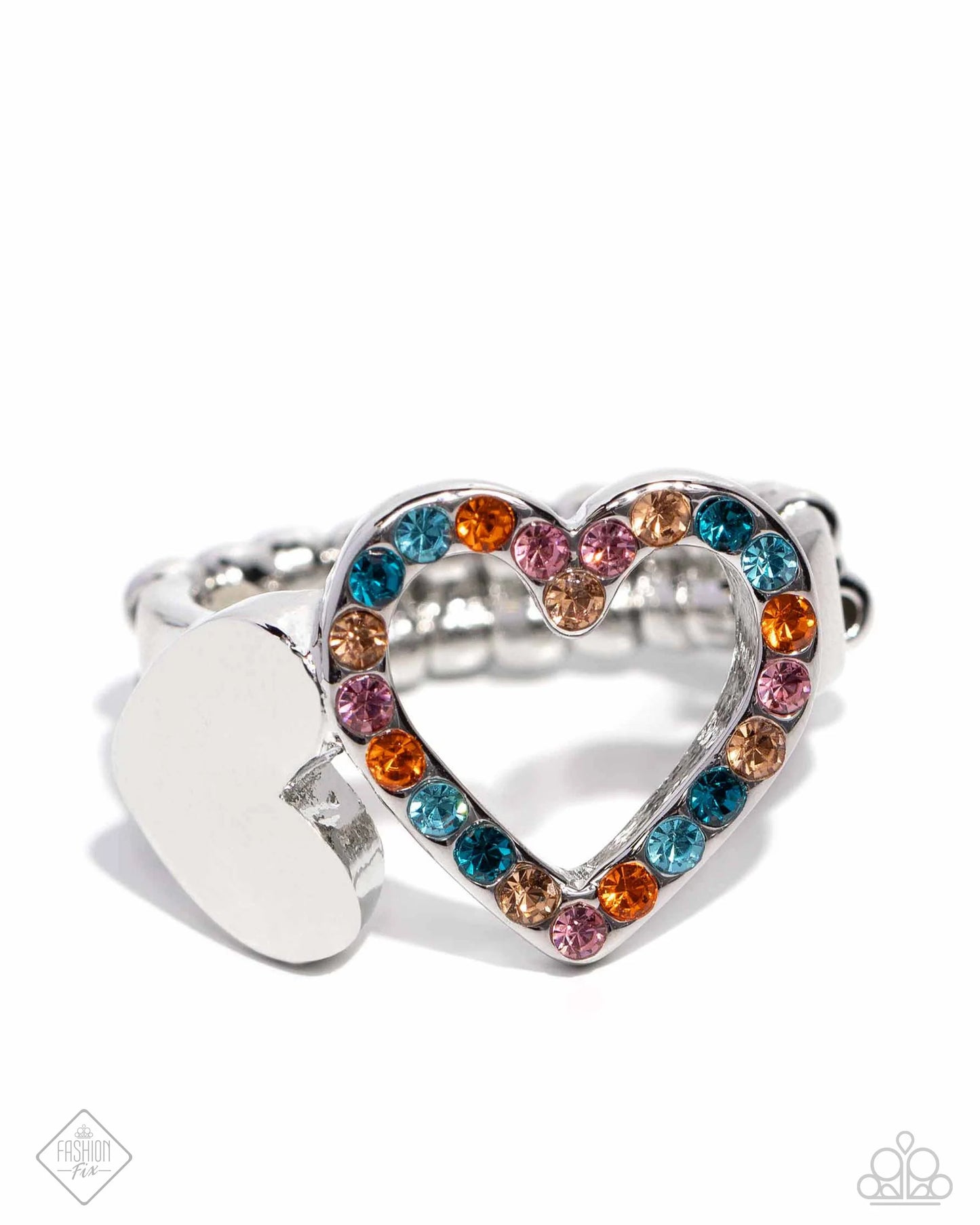 Paparazzi Rings - Play a Heart - Orange - Fashion Fix