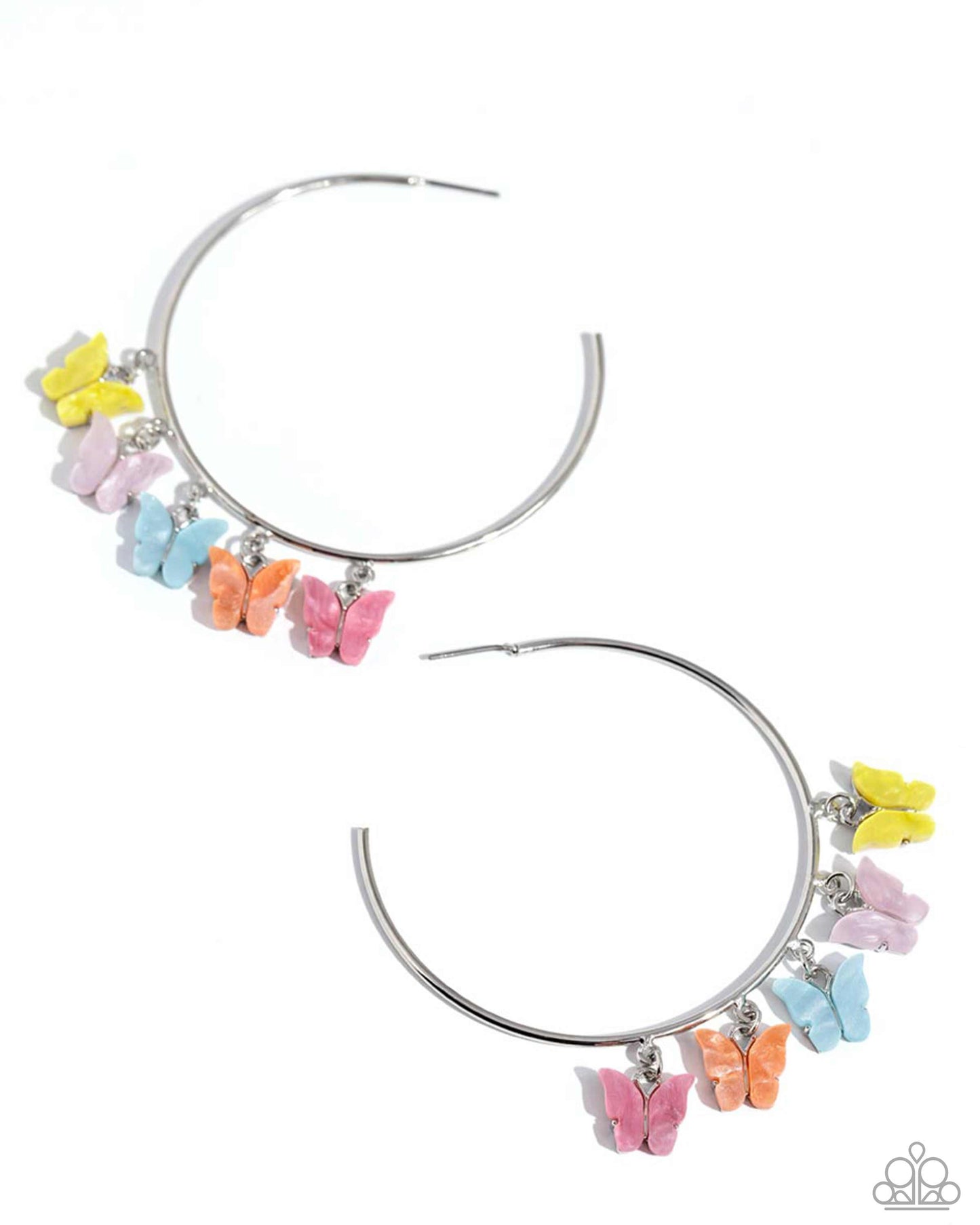 Paparazzi Earrings - Bemusing Butterflies - Multi