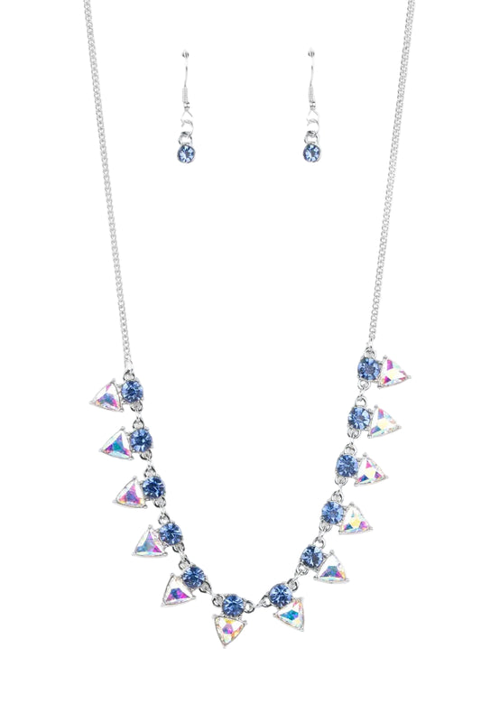 Paparazzi Necklaces - Razor-Sharp Refinement - Blue