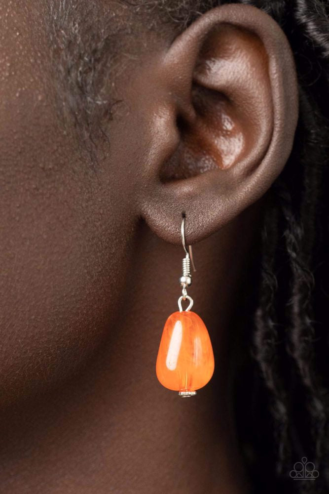 Paparazzi Necklaces - Venetian Vacation - Orange - Fashion Fix Exclusive