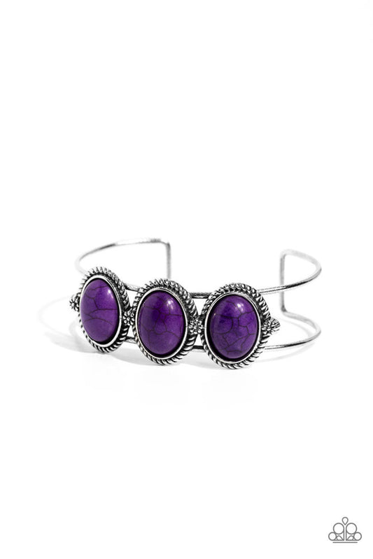 Paparazzi Bracelets - Badlands Backdrop - Purple - Fashion Fix Exclusive