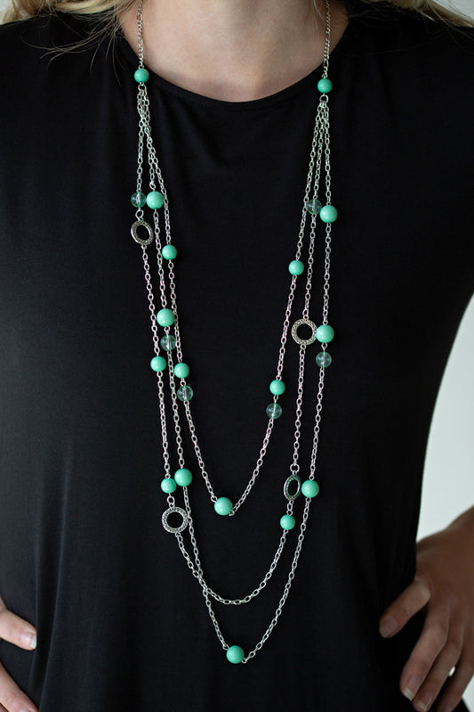 Paparazzi Necklaces - Brilliant Bliss - Green