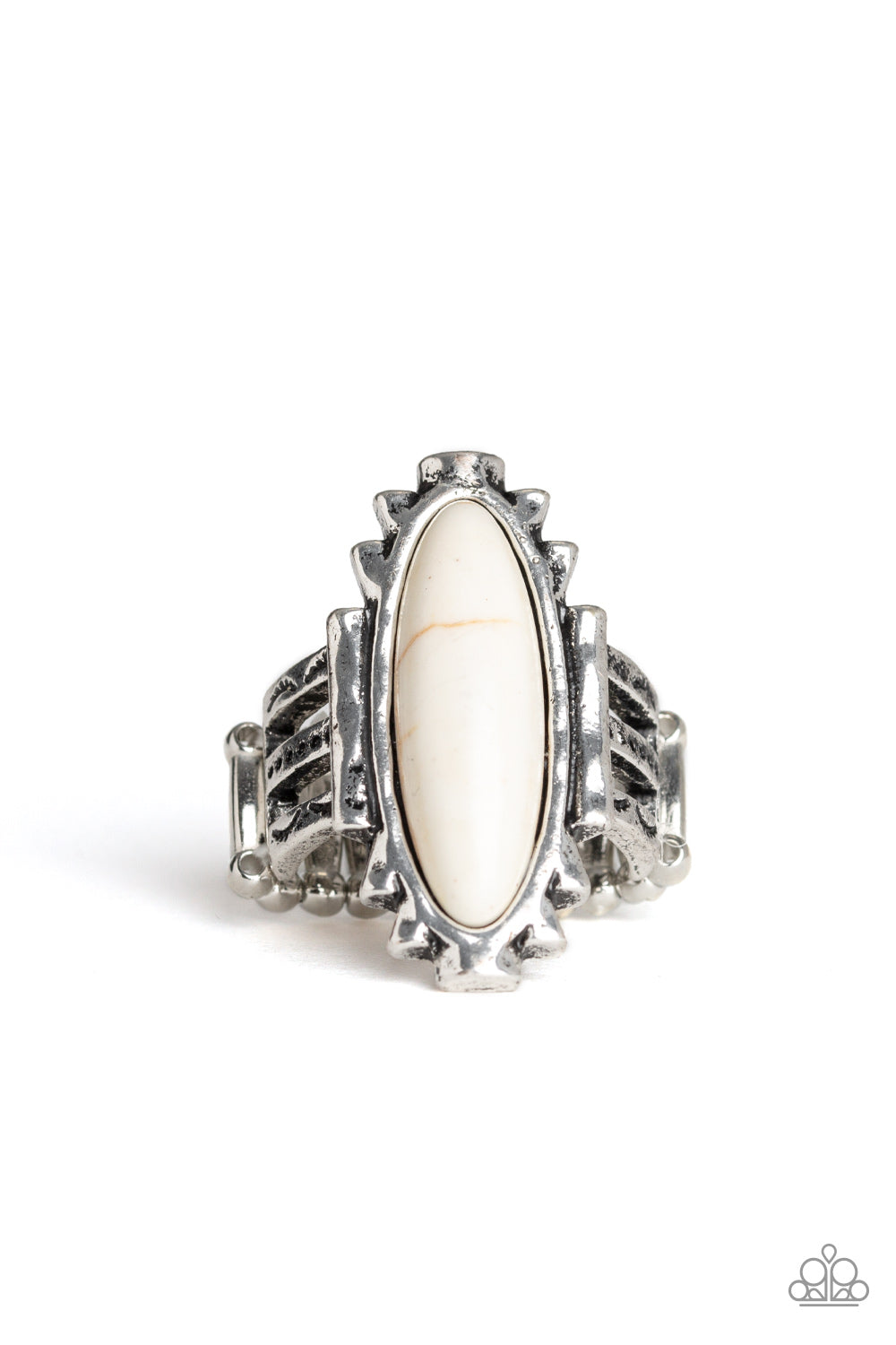 Paparazzi Rings - Canyon Colade - White