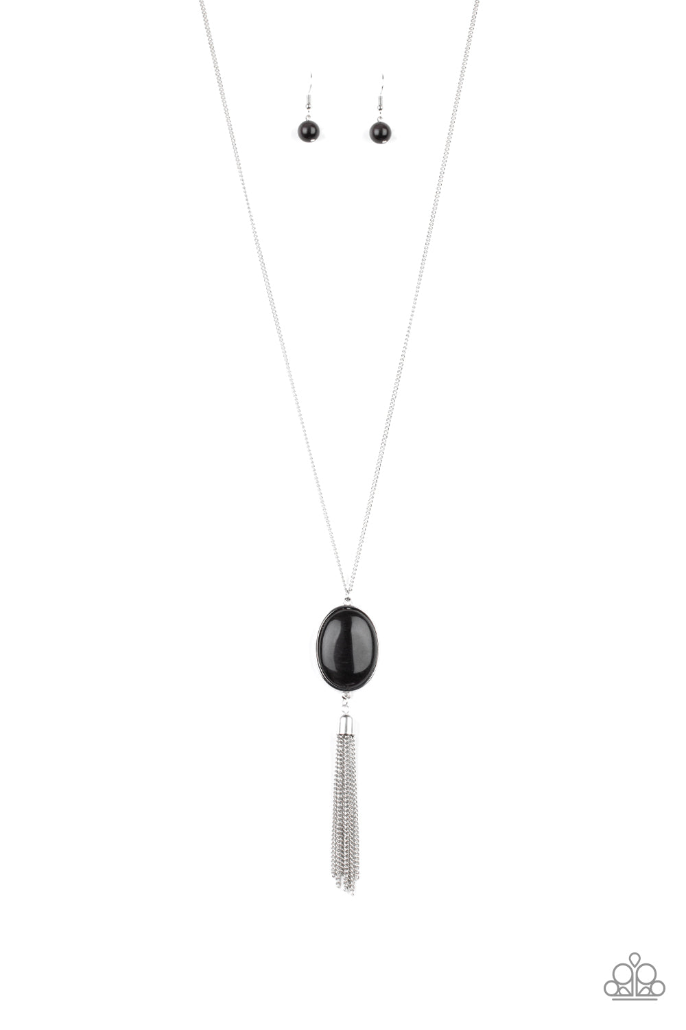 Paparazzi Necklaces - Tasseled Tranquility - Black