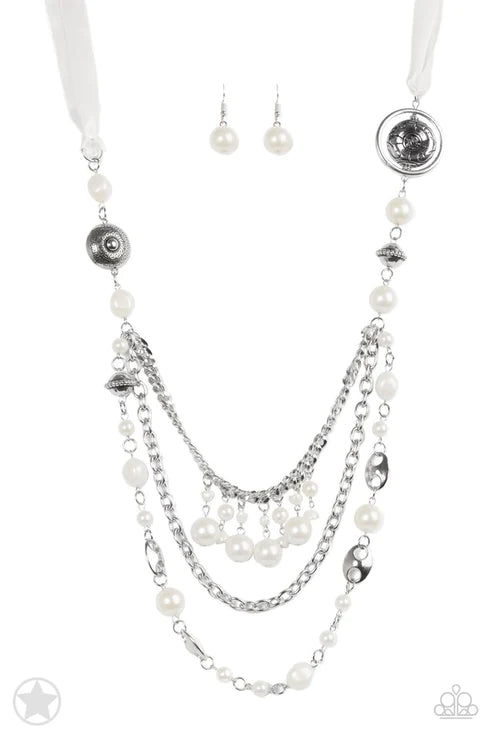 Paparazzi Necklaces - All The Trimmings - Ivory