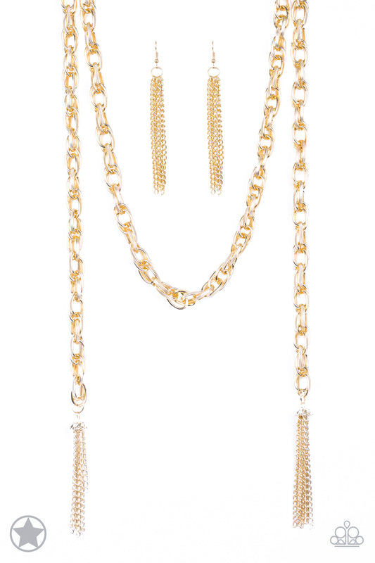 Paparazzi Necklaces - SCARFed for Attention - Gold