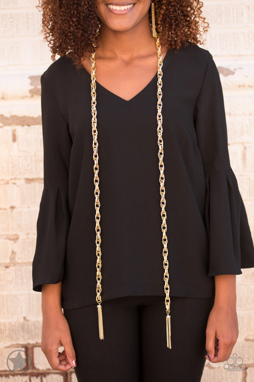 Paparazzi Necklaces - SCARFed for Attention - Gold