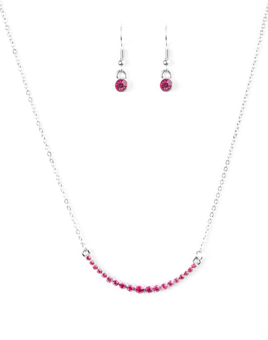 Paparazzi Necklaces - Rockin Rhinestones - Pink