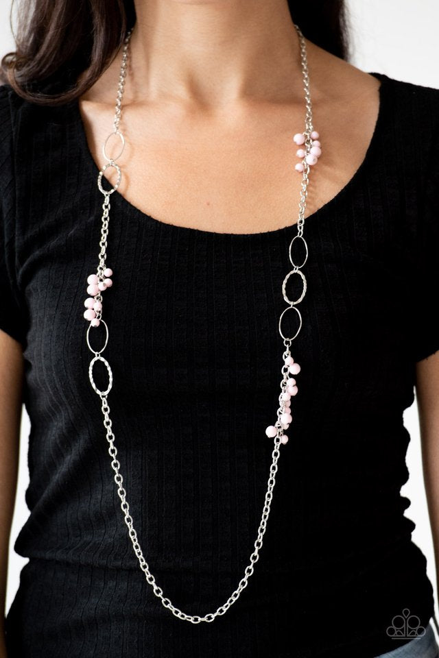 Paparazzi Necklaces - Flirty Foxtrot - Pink