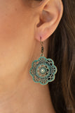 Paparazzi Earrings - Western Mandalas - Copper
