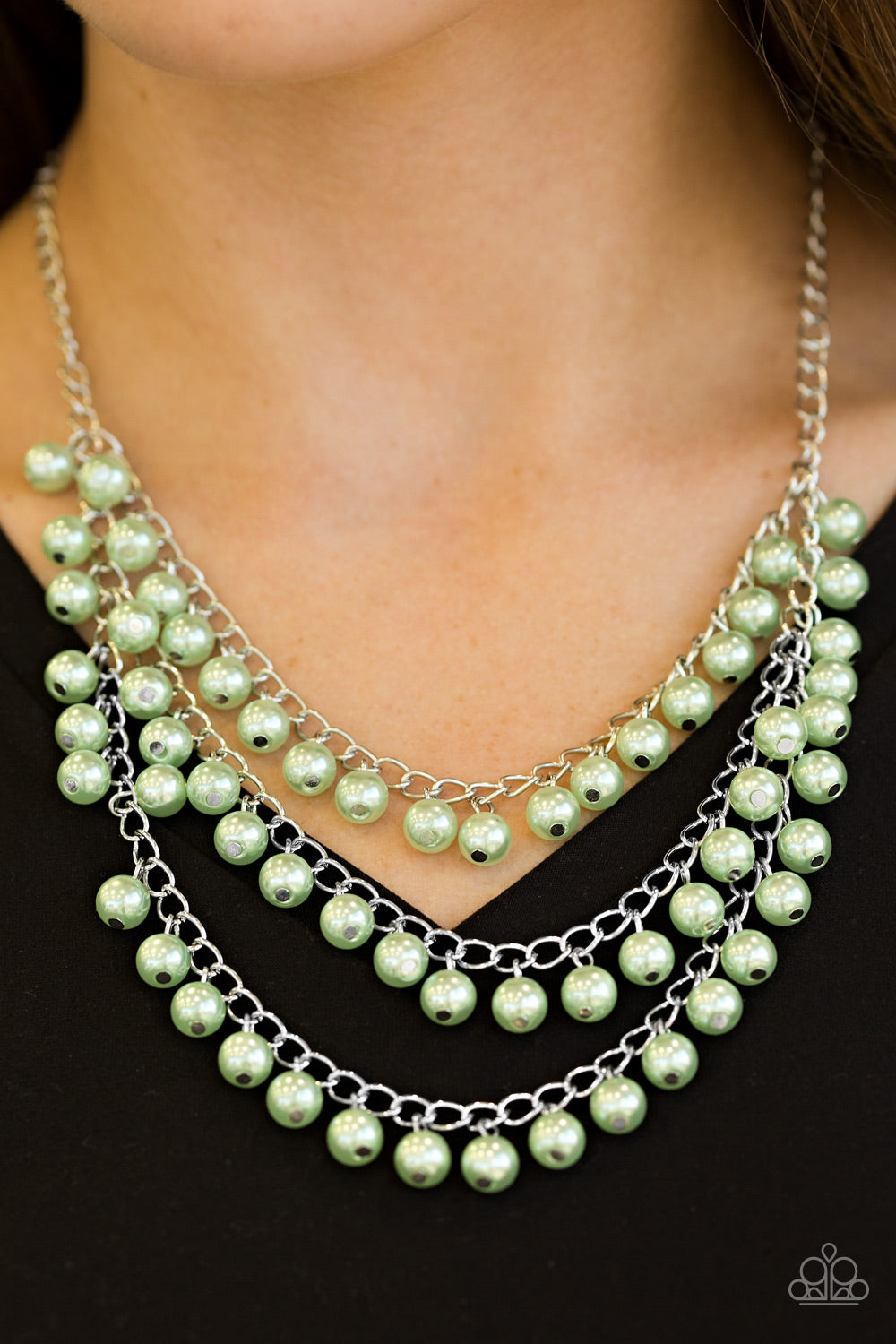 Paparazzi necklace - Chicly Classic - Green