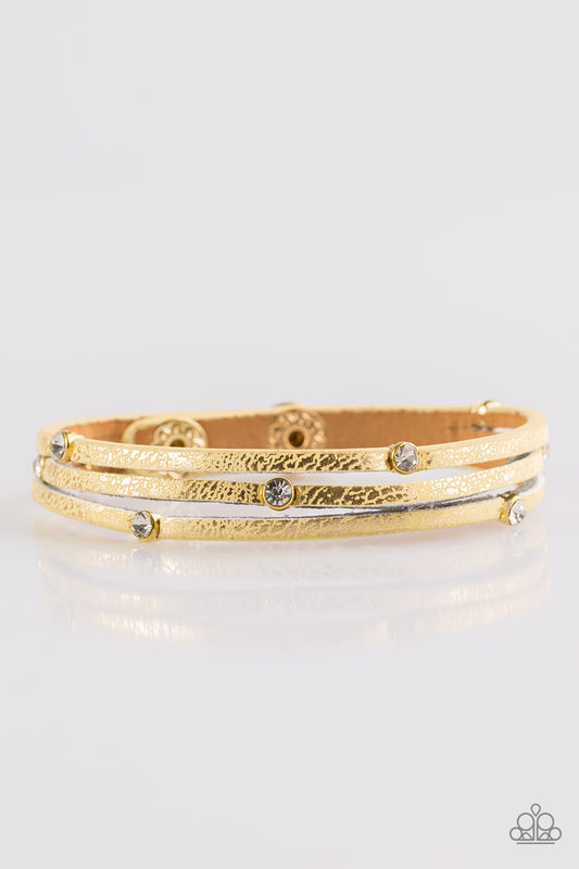 Paparazzi Urban Collection - Drop A Shine - Yellow